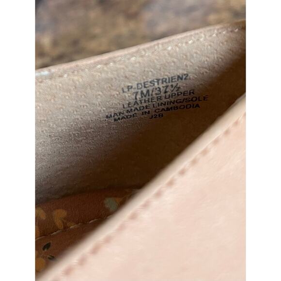 Lucky Brand Destrien2 Leather Ballet Flats 7M Blush Nude‎ Beige Quiet Luxury - Picture 6 of 11